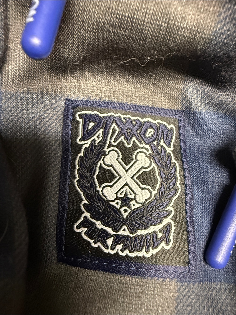 DIXXON Blue and Navy Plaid Dog Hoodie - Picture 3 of 5